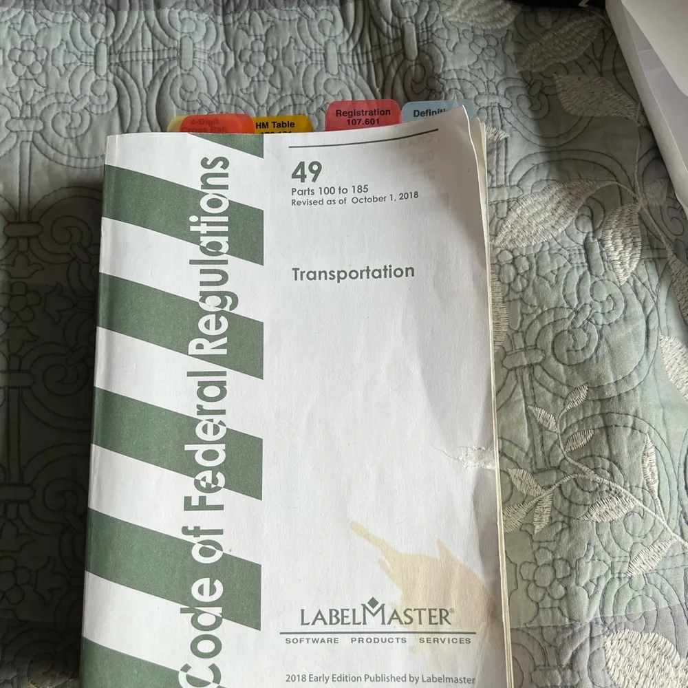 Code of Federal regulations book